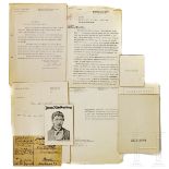 Zwei Briefe an Hitler und verschiedene Dokumente aus der Neuen Reichskanzlei, 1939 - 1942
