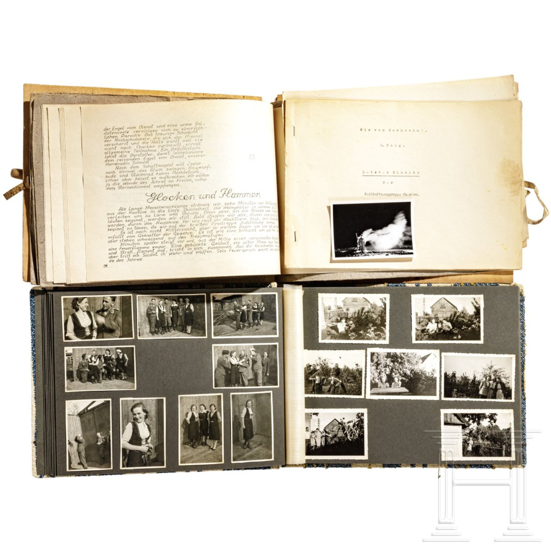 Vier Fotoalben, deutsch, 2. Weltkrieg, mit Aufnahmen Charkow (Russland) - Image 3 of 4