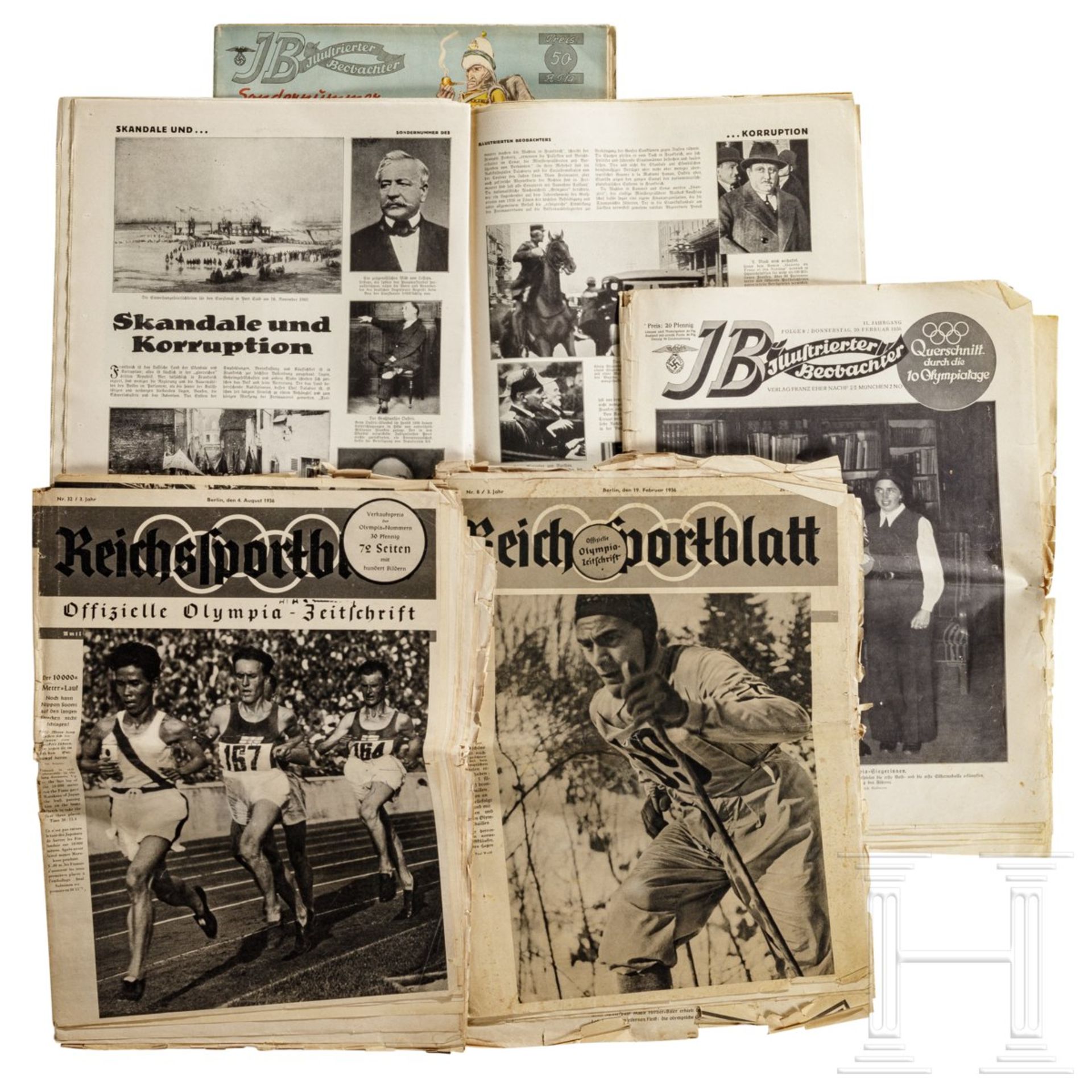 13 Magazine und Zeitschriften mit "Illustrierter Beobachter" und einer Sonderausgabe "Der Vierjahres - Image 5 of 5