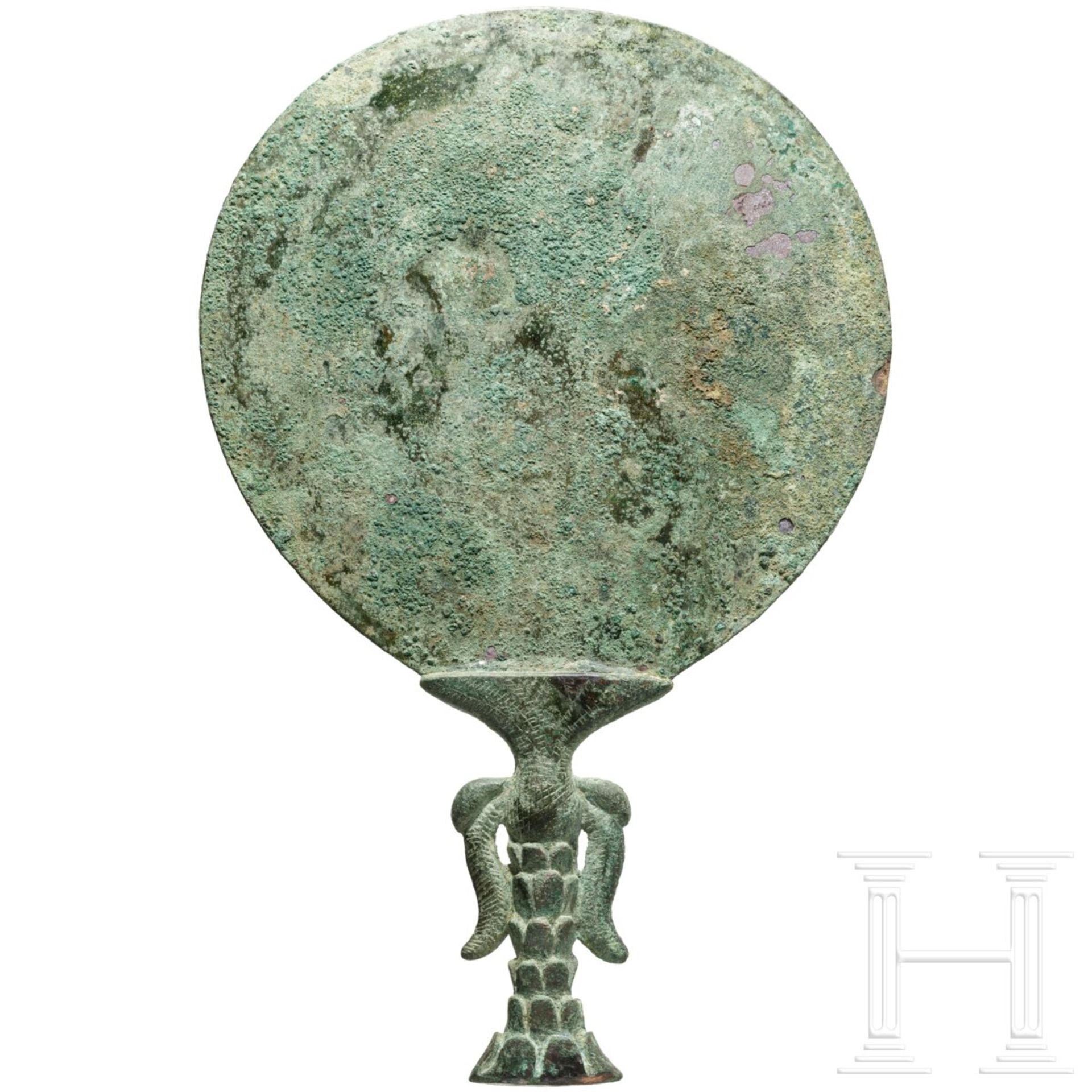 Gro§er Bronzespiegel, elamitisch-sumerisch, 2. Jtsd. v. Chr. - Bild 3 aus 5