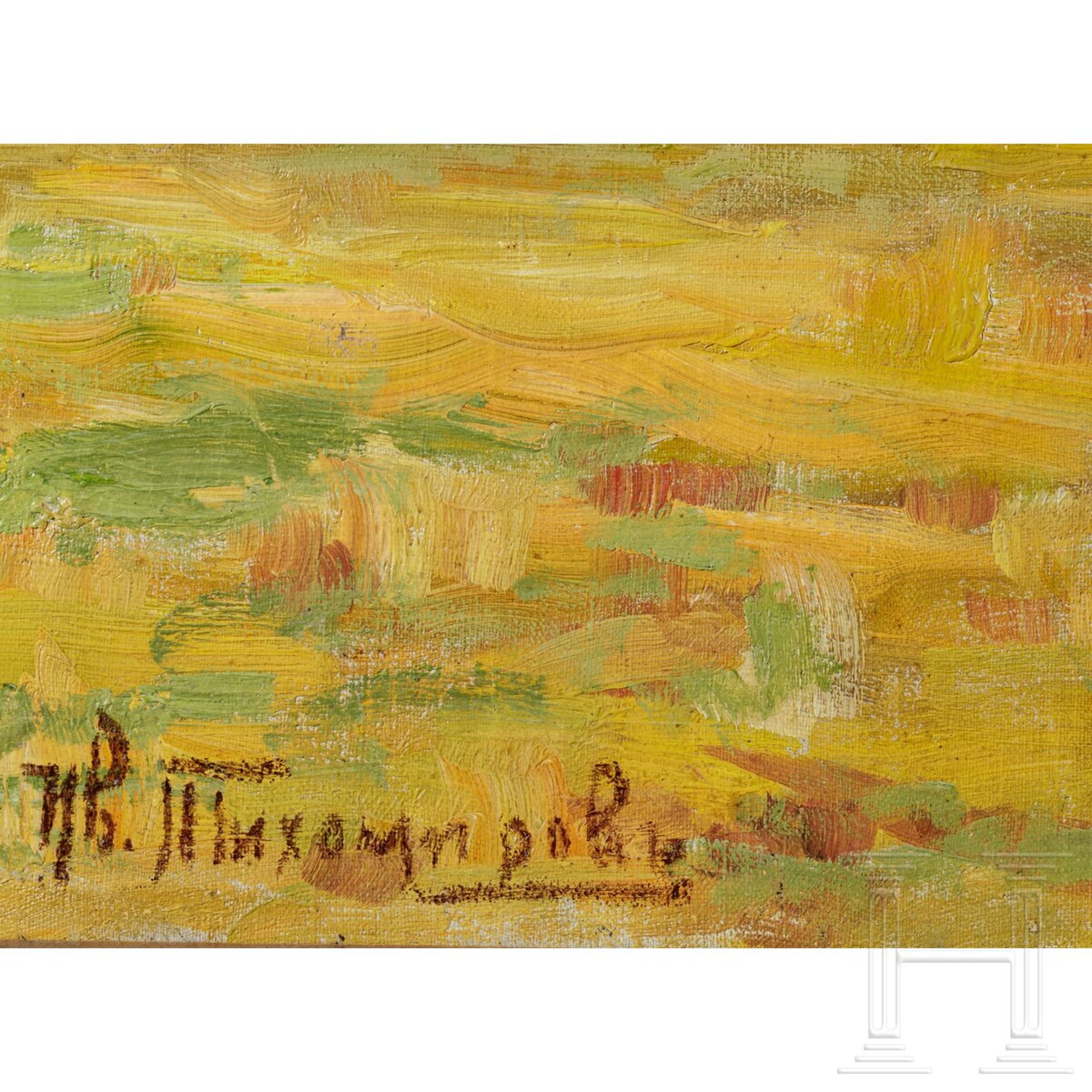 Ivan Vasilievich Tikhomirov (1867 - 1933) Ð SpŠtsommerliche Landschaft mit Heumandel, Russland, um 1 - Bild 2 aus 4