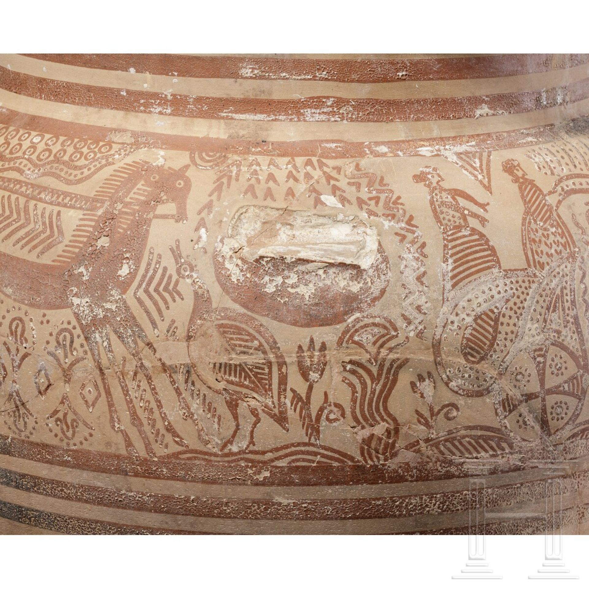 Krater mit Darstellung eines Wagenumzugs, Griechenland, mykenische Epoche, 14. Jhdt. v. Chr. - Bild 6 aus 12
