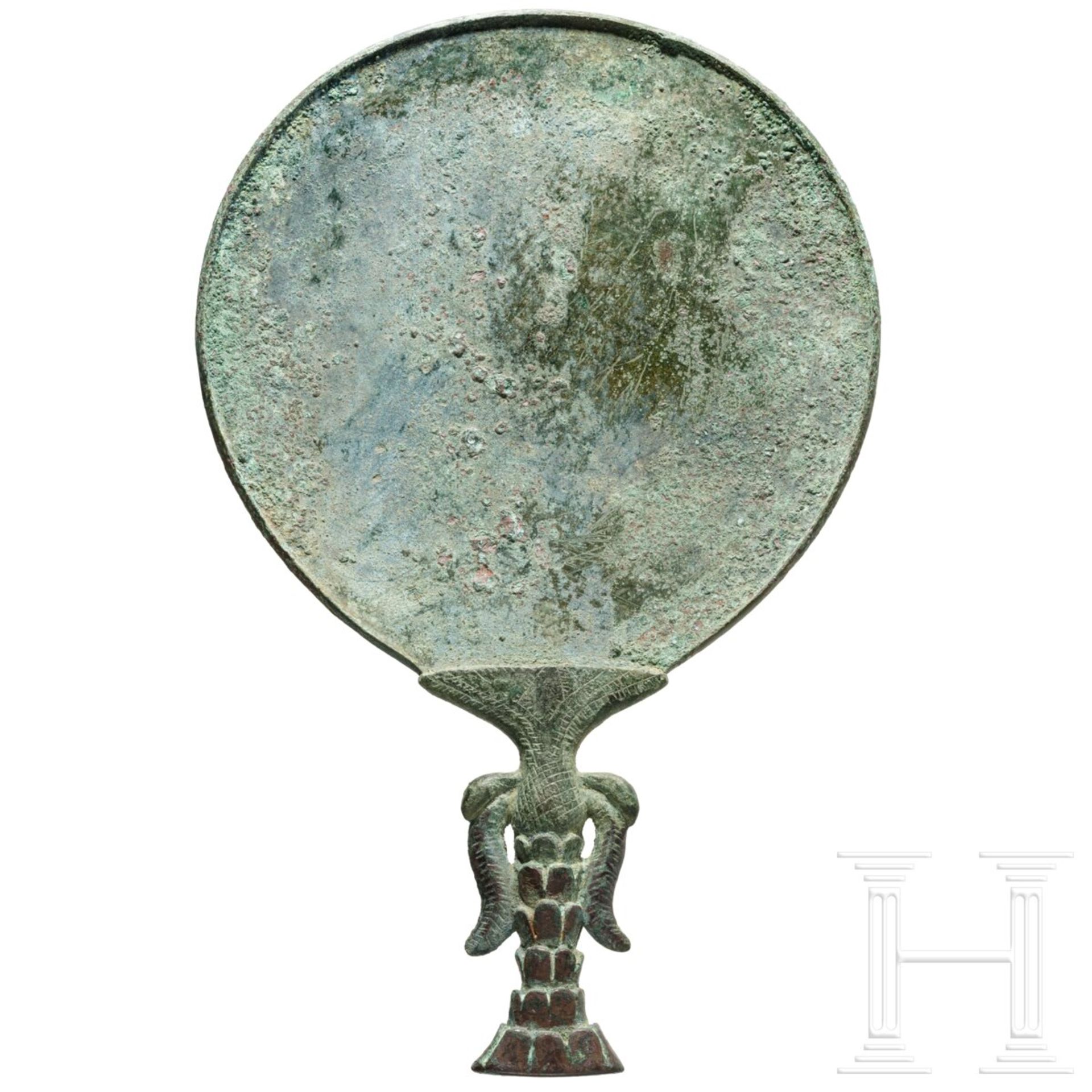 Gro§er Bronzespiegel, elamitisch-sumerisch, 2. Jtsd. v. Chr. - Bild 2 aus 5