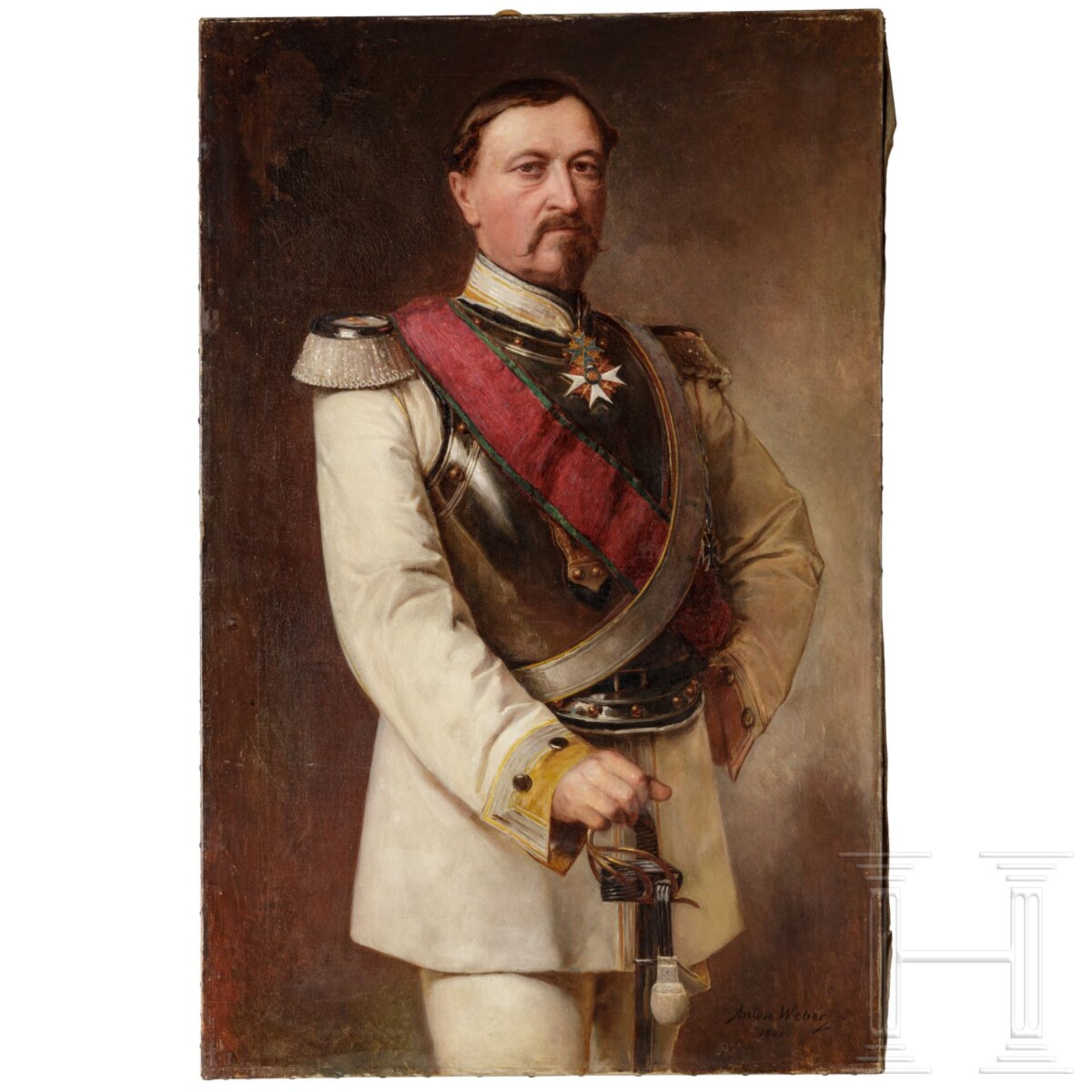 Portrait Ernst II., Herzog von Sachsen-Coburg und Gotha, datiert 1888