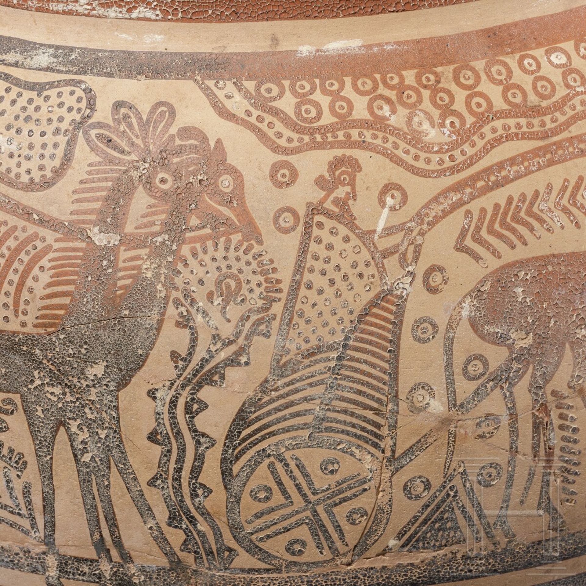 Krater mit Darstellung eines Wagenumzugs, Griechenland, mykenische Epoche, 14. Jhdt. v. Chr. - Bild 9 aus 12