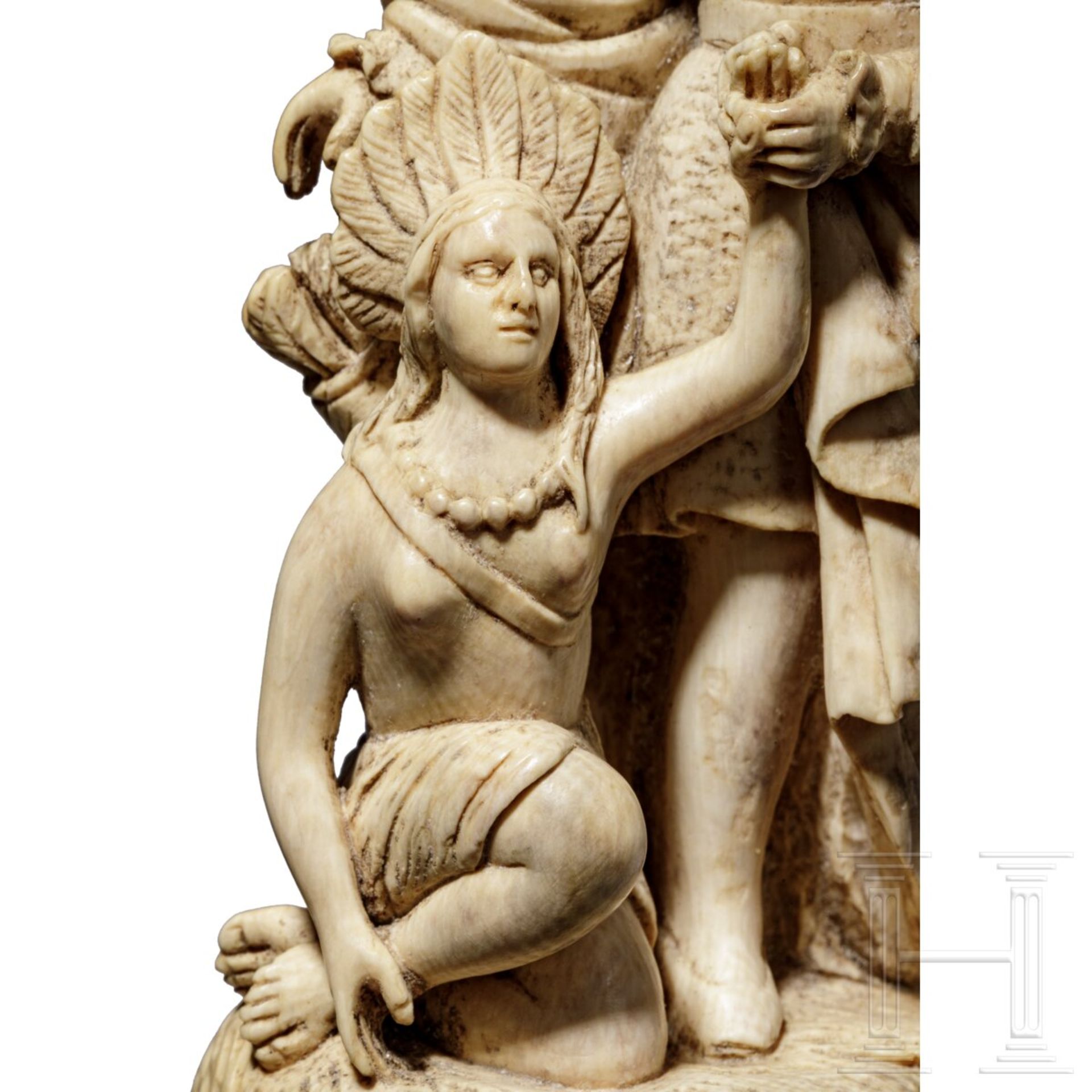 Elfenbeinfigur, Kolumbus, deutsch, um 1880 - Image 4 of 4