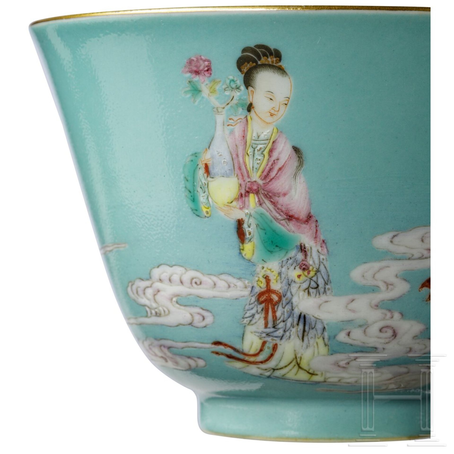 Famille-rose-Tasse mit Yongzheng-Marke - Image 4 of 17