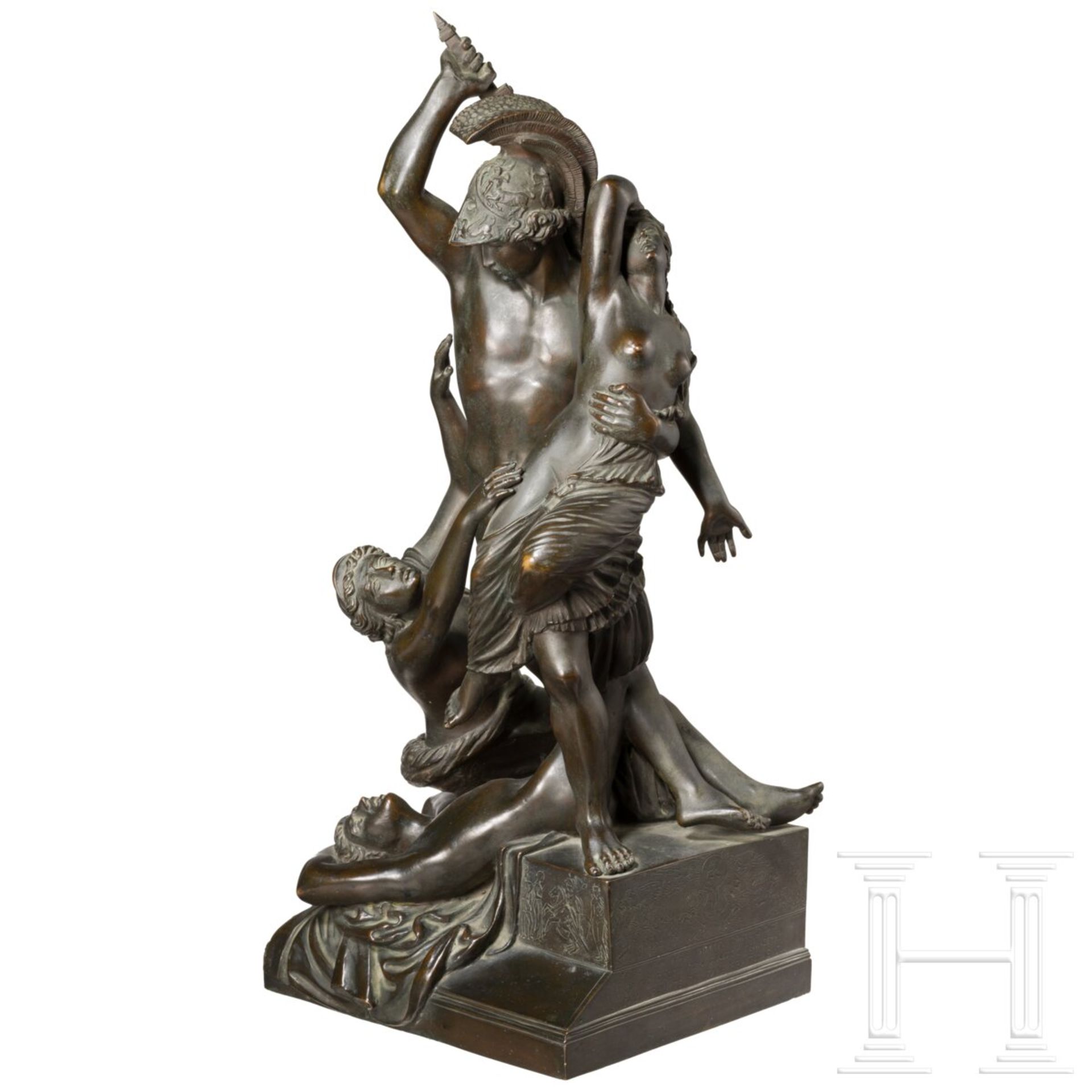 Grand Tour-Skulptur "Raub der Polyxena" nach Pio Fedi (* 07.06.1815 Viterbo,   31.05.1892 Florenz), - Bild 2 aus 10