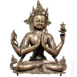 Avalokiteshvara-Buddha-Statue, sino-tibetisch, 20. Jhdt.