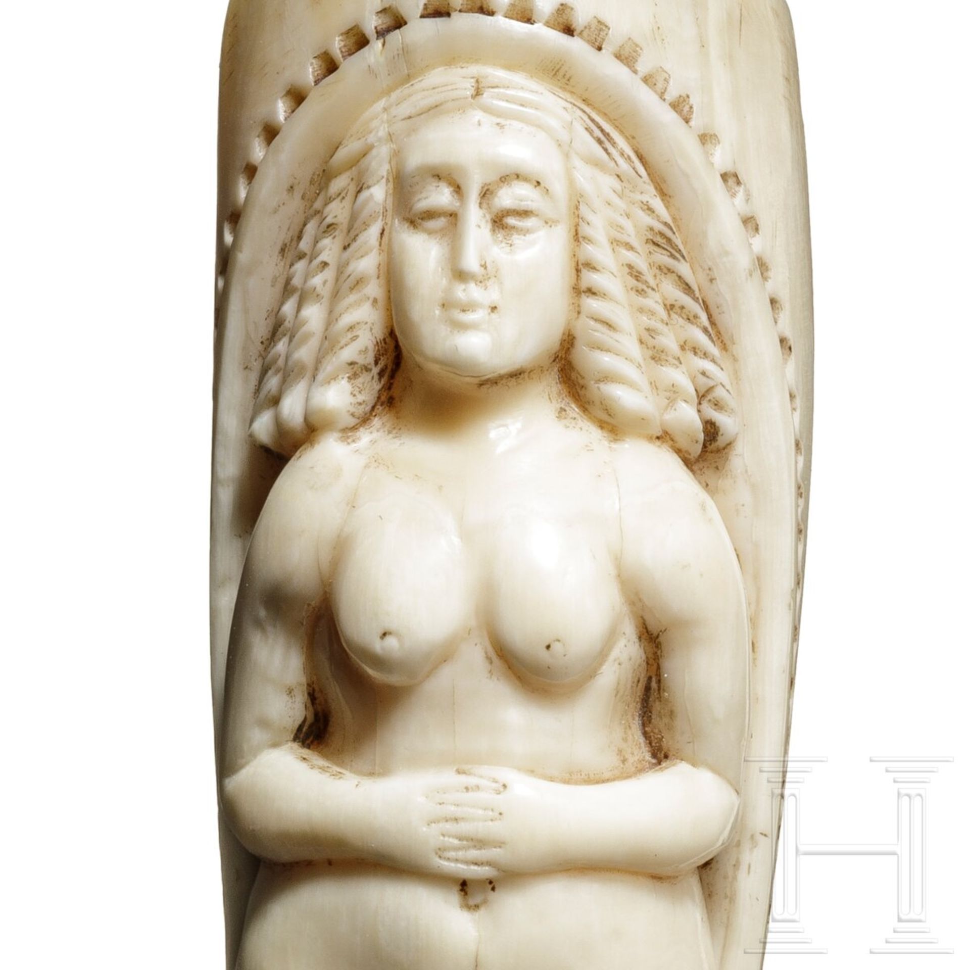 Griff eines Gehstockes mit erotischer Darstellung, USA, 19. Jhdt. - Image 6 of 6