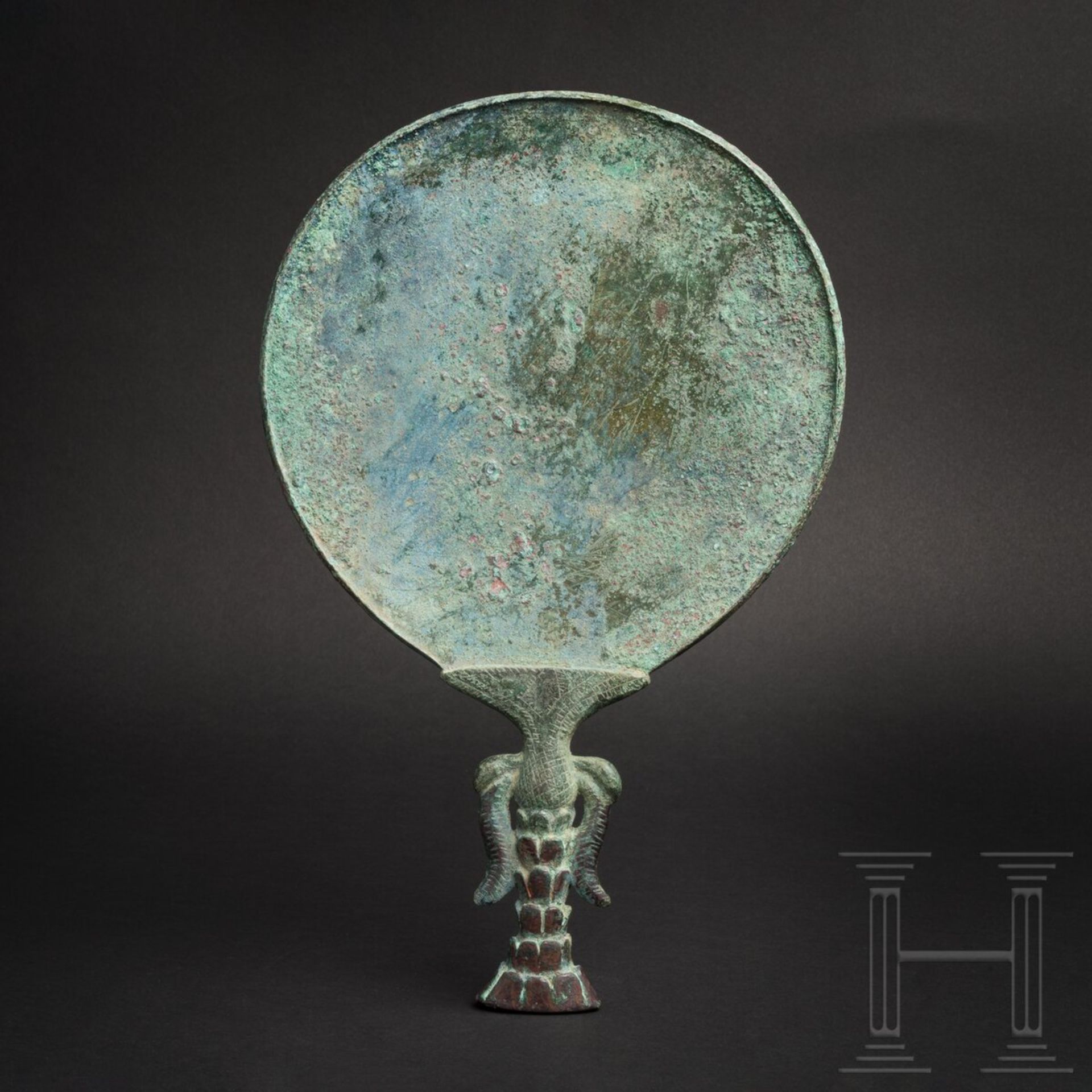 Gro§er Bronzespiegel, elamitisch-sumerisch, 2. Jtsd. v. Chr.