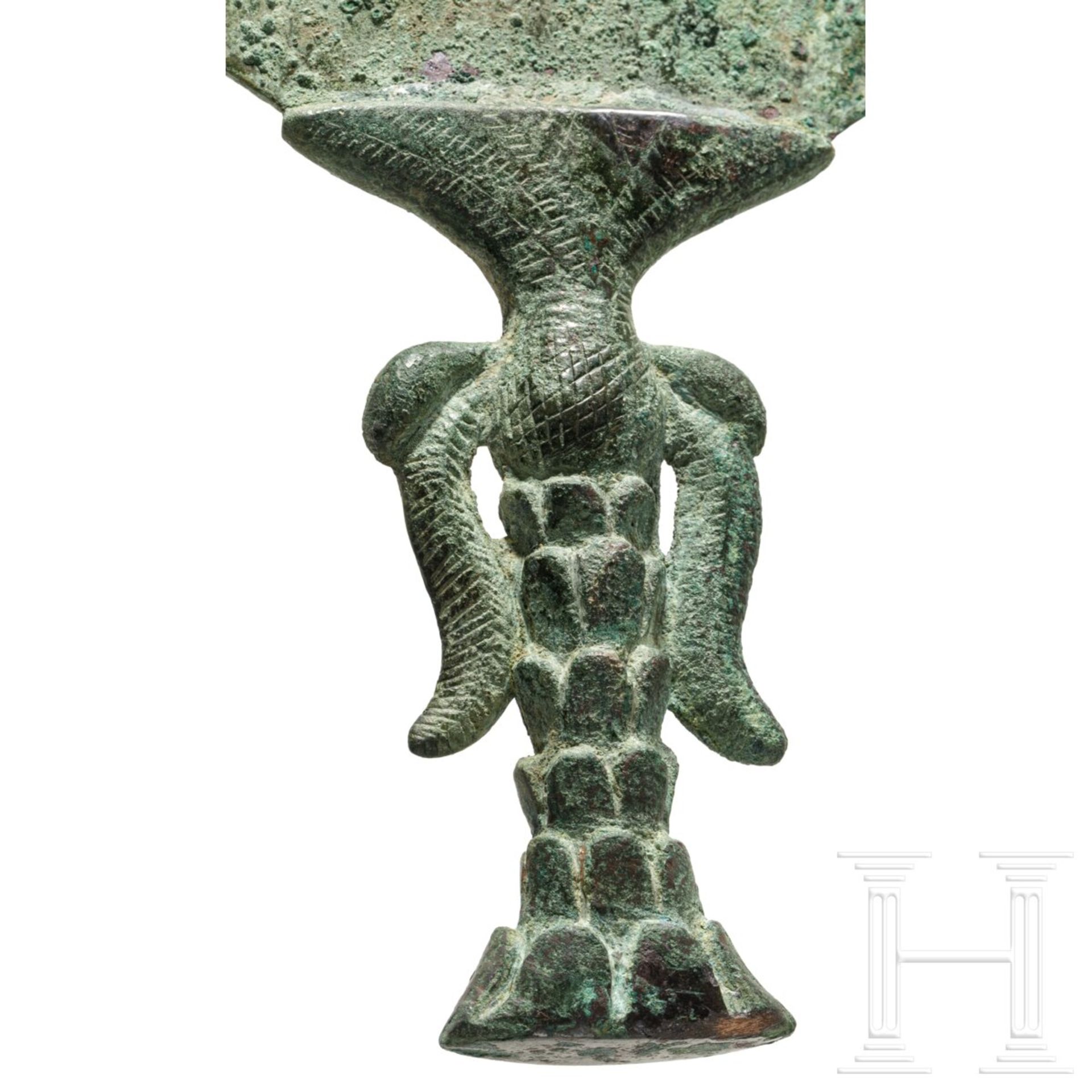 Gro§er Bronzespiegel, elamitisch-sumerisch, 2. Jtsd. v. Chr. - Bild 4 aus 5