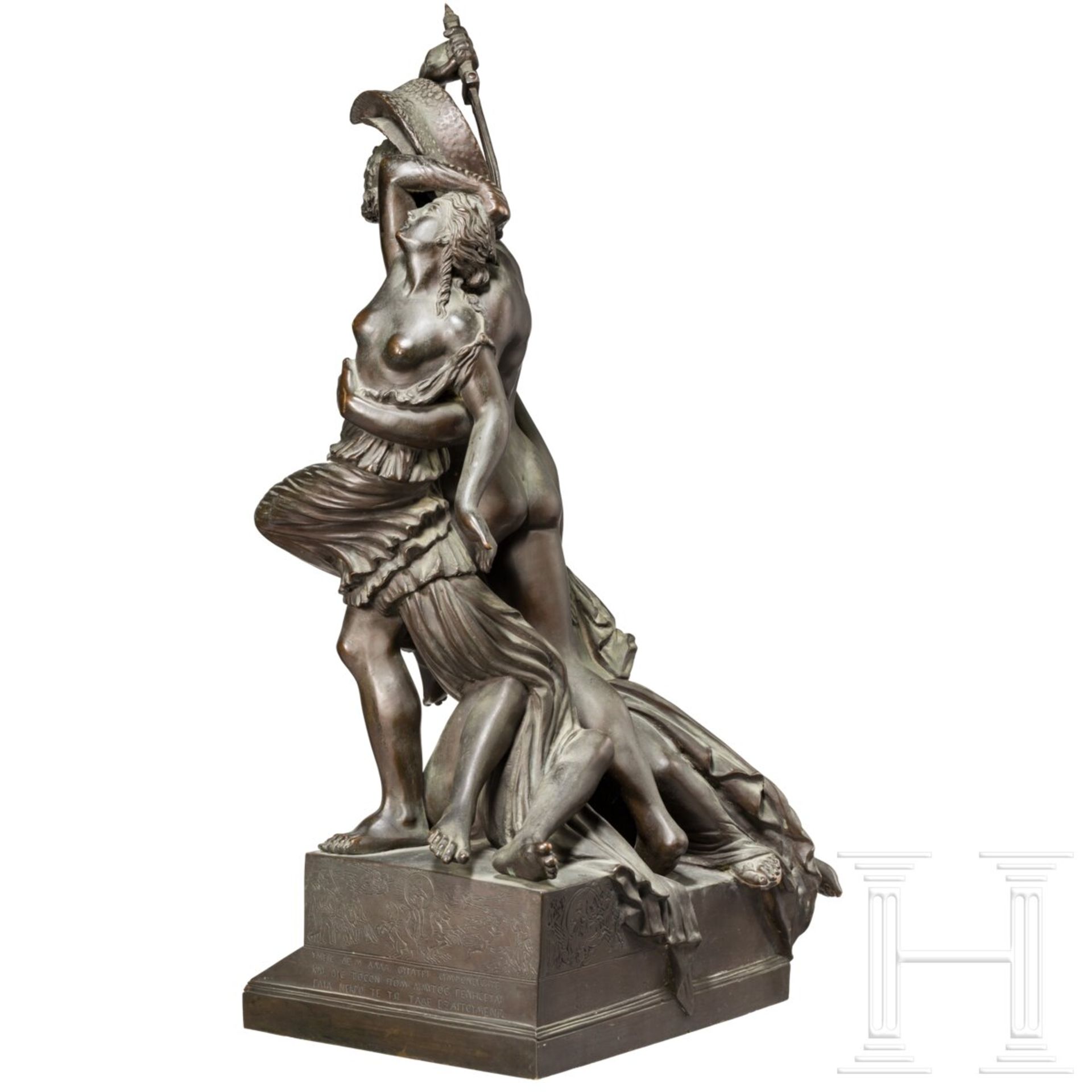 Grand Tour-Skulptur "Raub der Polyxena" nach Pio Fedi (* 07.06.1815 Viterbo,   31.05.1892 Florenz), - Bild 4 aus 10