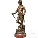 Bronzefigur "Pro Patria" nach Antoine Bofill (1875 - 1925), Frankreich, um 1900