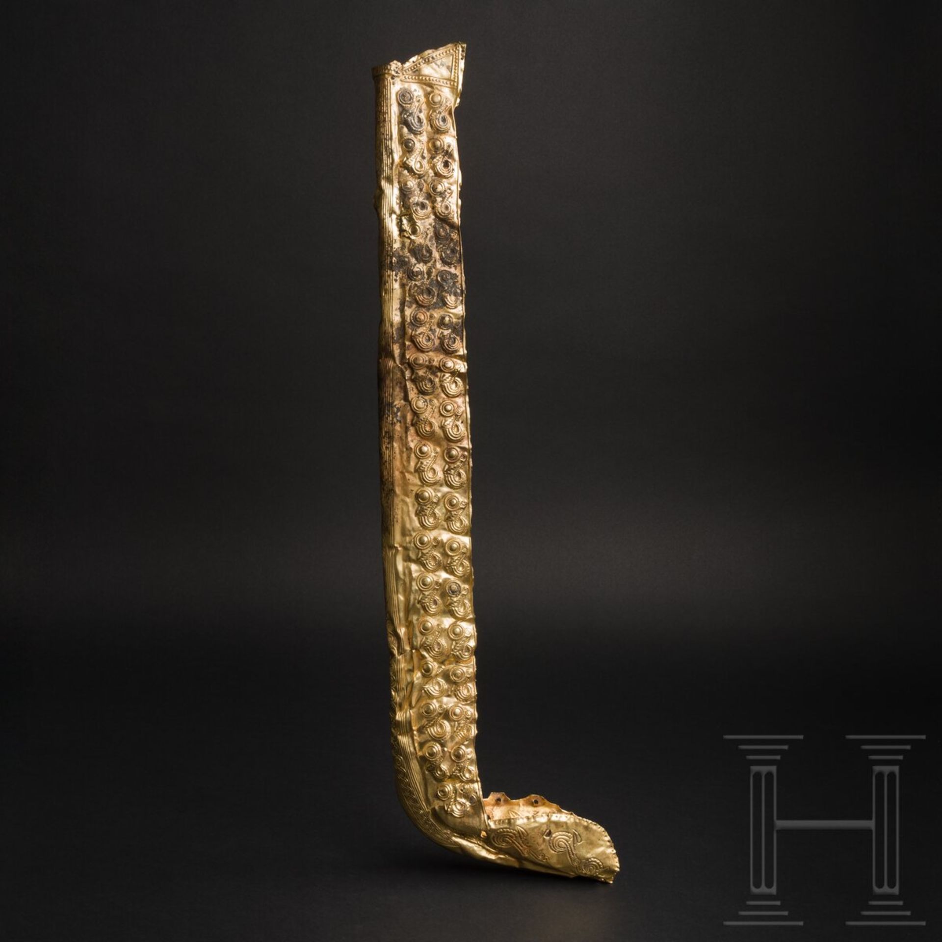 Goldener Kšcherbeschlag aus der Zeit der Perserkriege, persisch-achŠmenidisch, um 500 v. Chr.