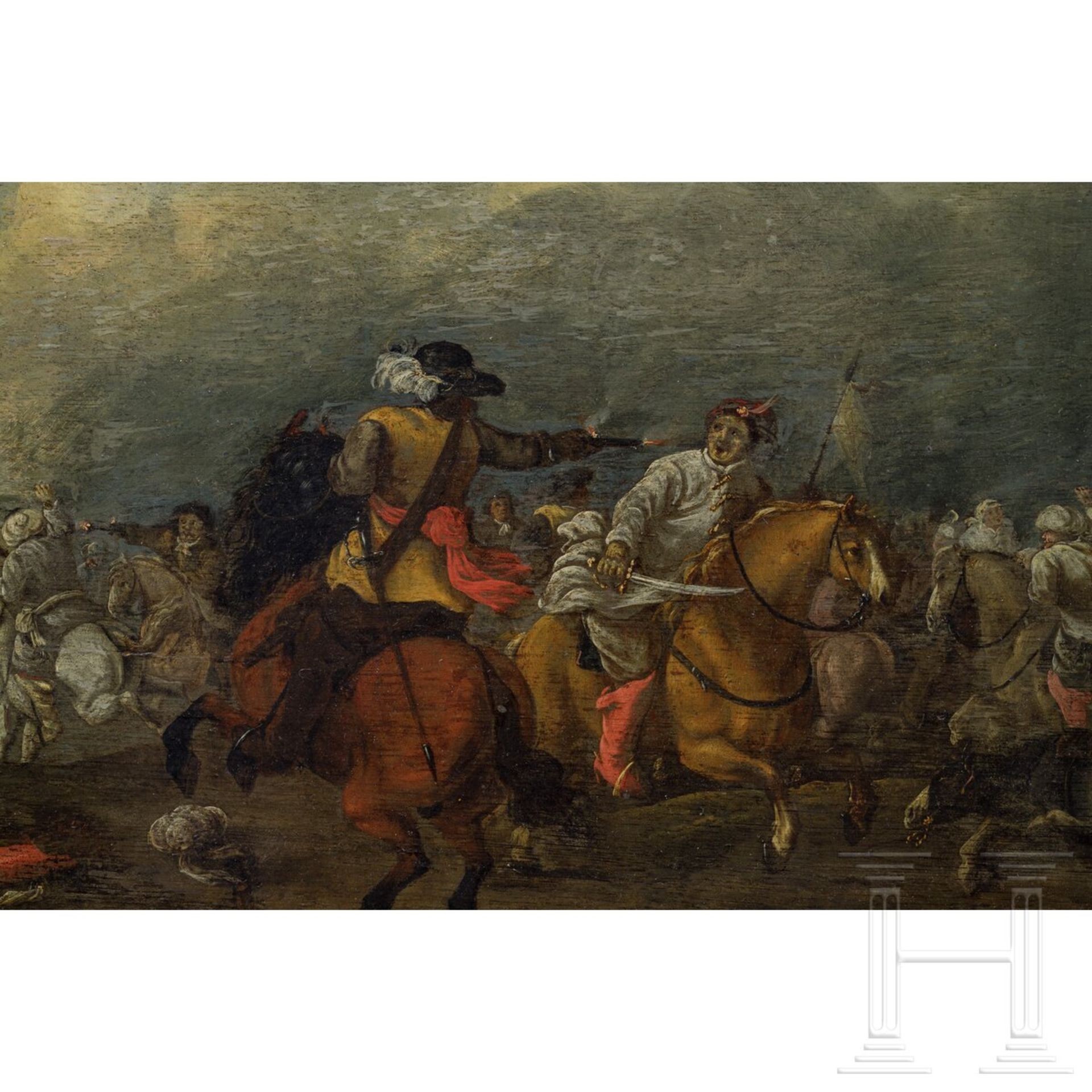 Reitergefecht, sŸddeutsch/…sterreich, um 1700 - Bild 2 aus 3