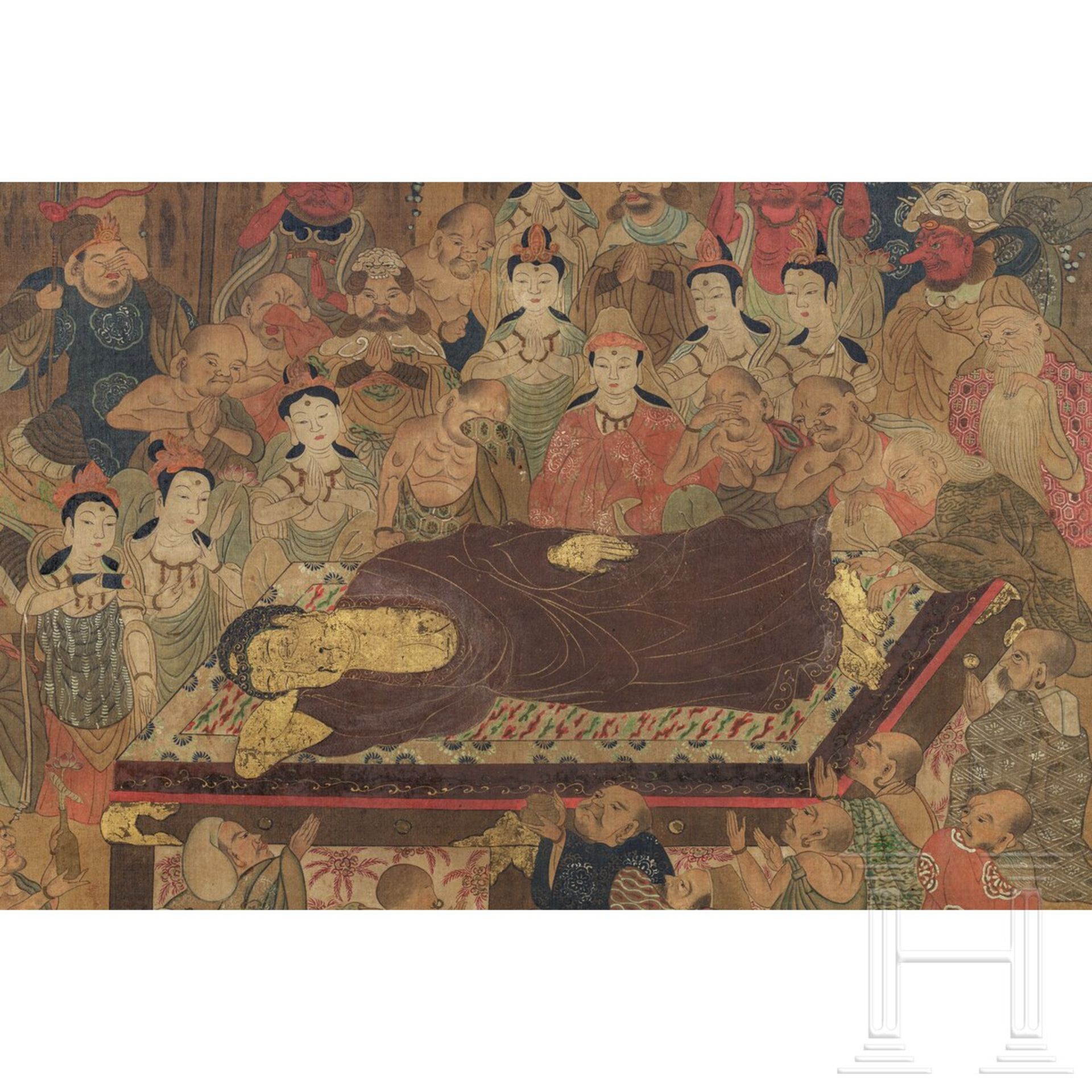 Anonymer Meister, Tod des Buddha, Japan, Edo-Periode (1603 - 1868) - Bild 3 aus 5