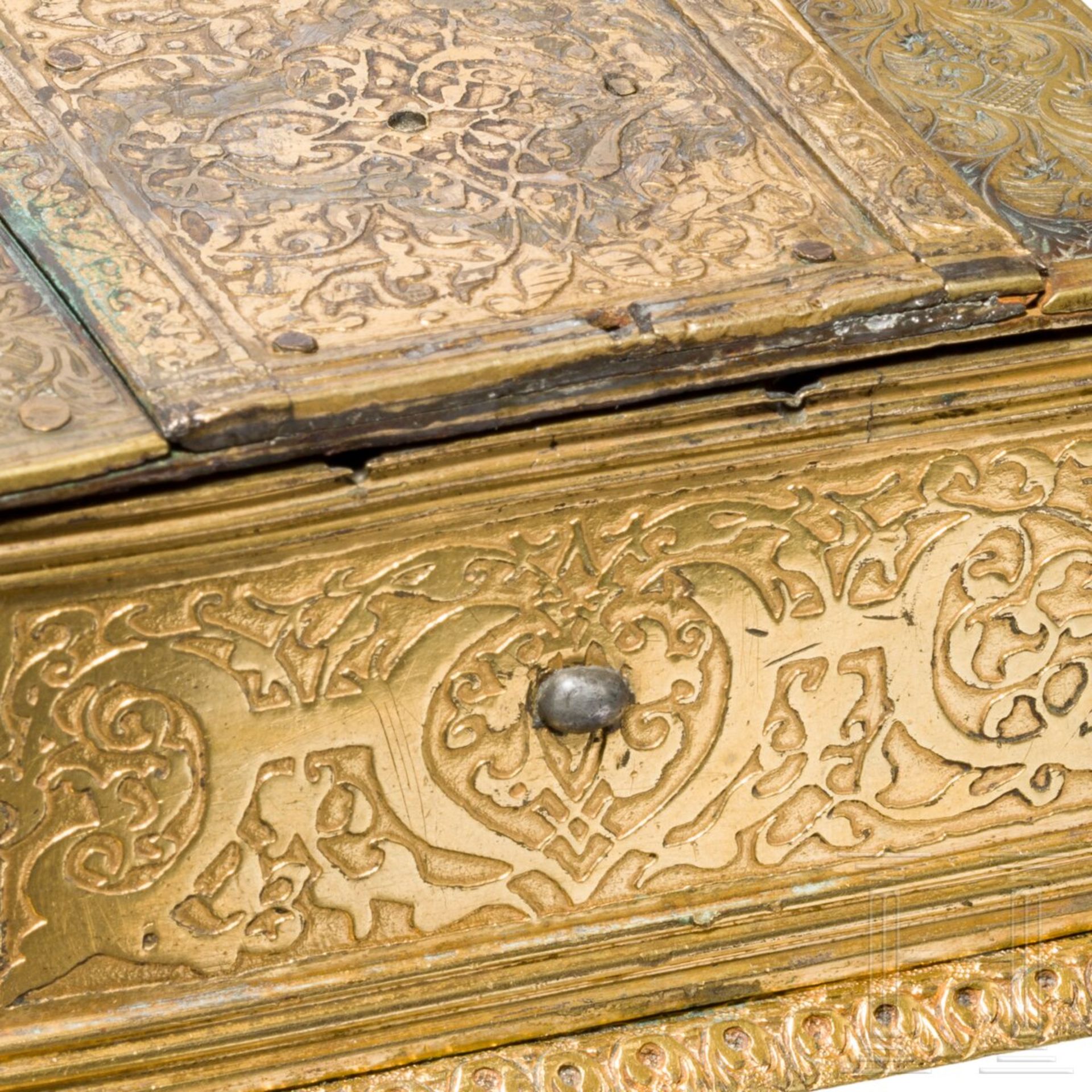Vergoldetes und geŠtztes Renaissance-KŠstchen, deutsch, um 1560 - Bild 4 aus 4