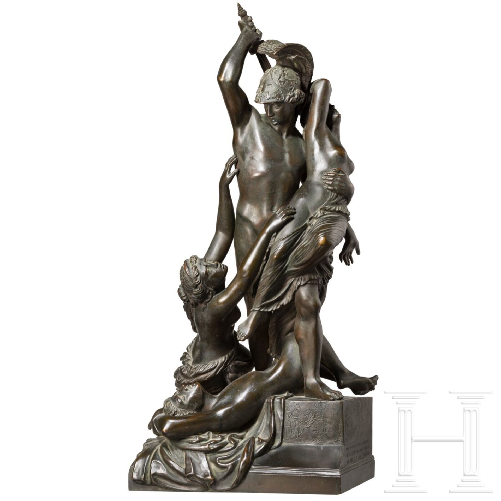 Grand Tour-Skulptur "Raub der Polyxena" nach Pio Fedi (* 07.06.1815 Viterbo,   31.05.1892 Florenz),