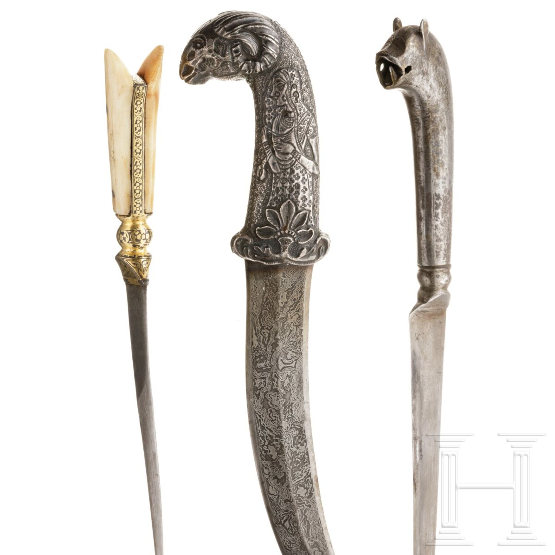 Drei Messer, Indien/Persien, 20. Jhdt. - Image 4 of 4