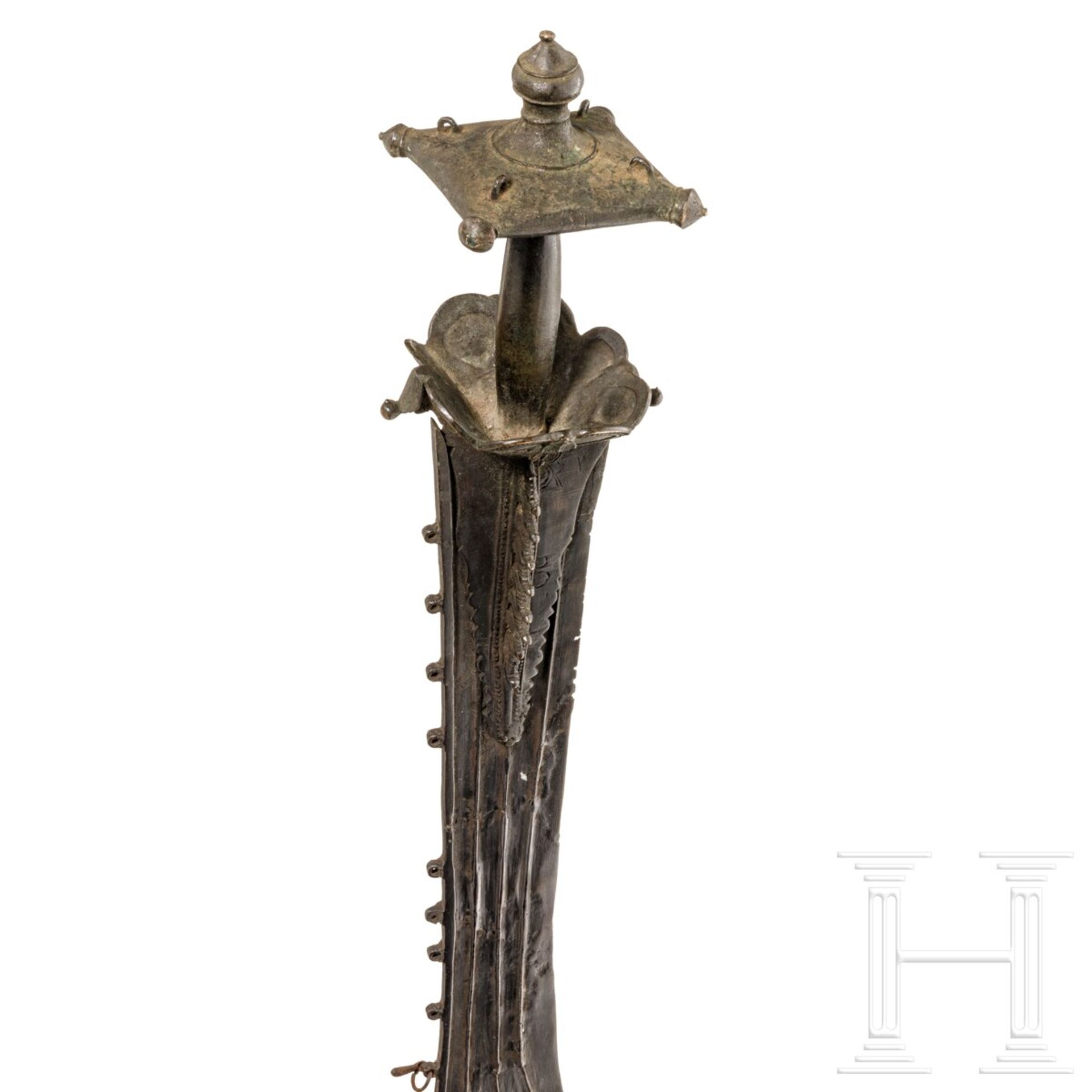Tempelschwert aus Bronze, Südindien, Kerala, 17. Jhdt. - Bild 3 aus 6
