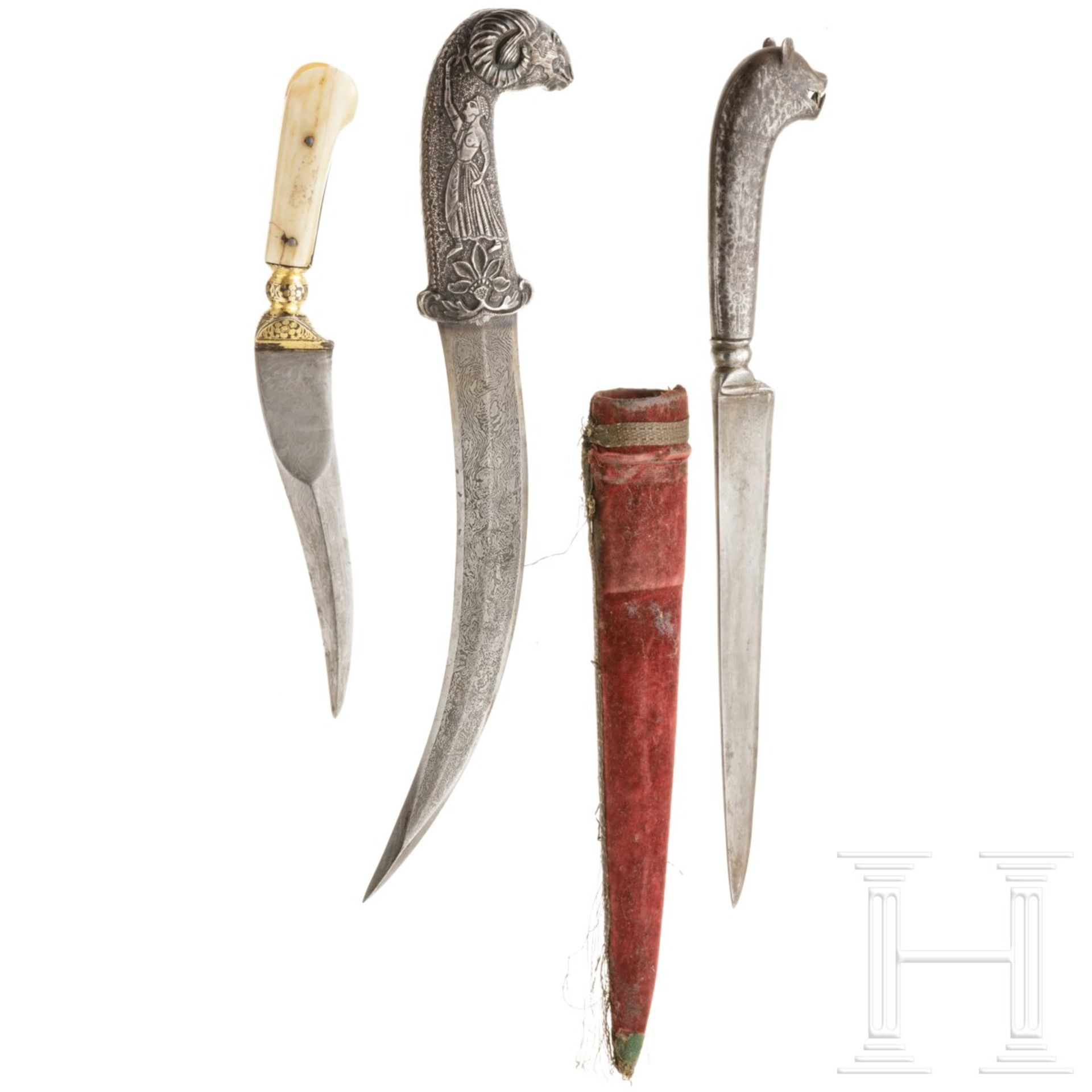 Drei Messer, Indien/Persien, 20. Jhdt. - Image 2 of 4