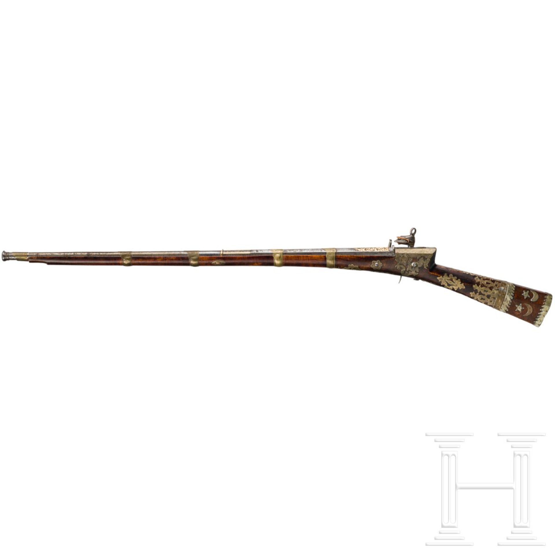 Goldeingelegtes Miqueletgewehr (Tüfek), osmanisch, um 1800 - Image 2 of 5