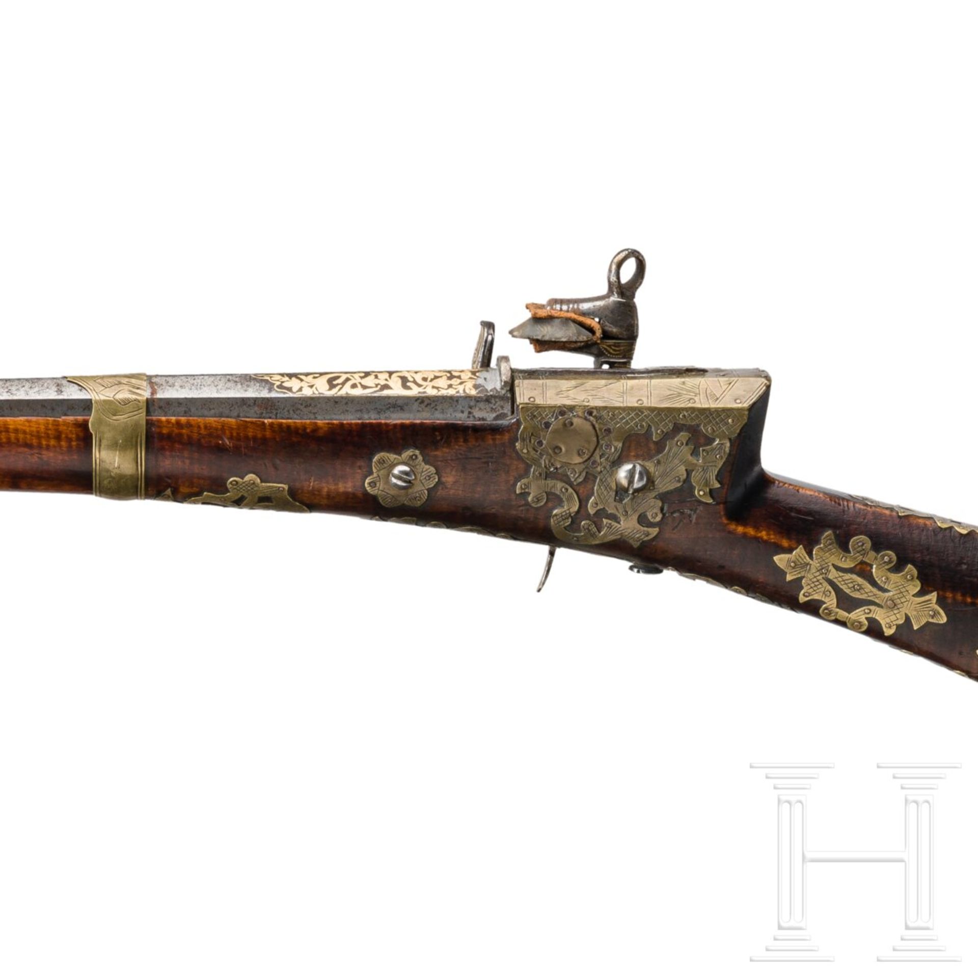 Goldeingelegtes Miqueletgewehr (Tüfek), osmanisch, um 1800 - Image 5 of 5