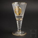 Kaiser Wilhelm II. - Rotweinglas aus dem großen Preußen-Service, um 1912