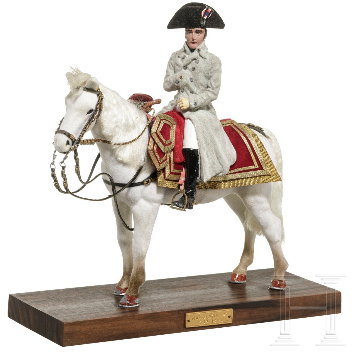 Kaiser Napoleon I. ab 1804 im Feld auf Pferd - Uniformfigur von Marcel Riffet, 20. Jhdt. - Image 2 of 6