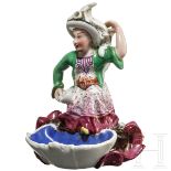 Figur eines Chinesen als Flakon für Parfum, Porzellanmanufaktur Miklashevsky, Volokitino, Russland,
