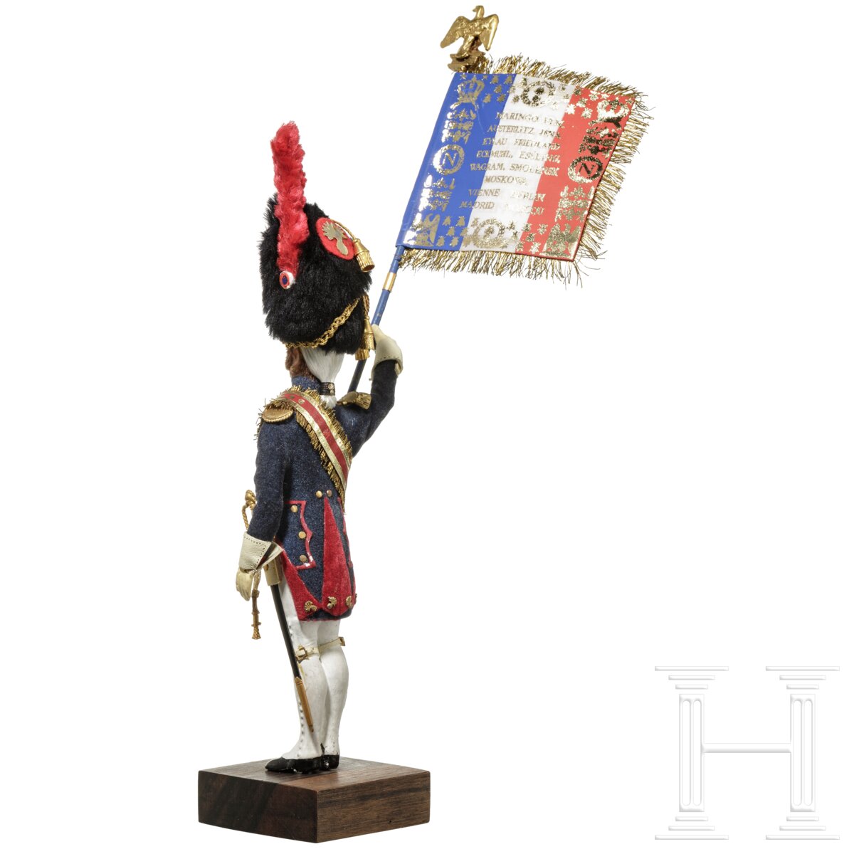 Offizier der Gardegrenadiere um 1810 als Fahnenträger - Uniformfigur von Marcel Riffet, 20. Jhdt. - Image 3 of 5