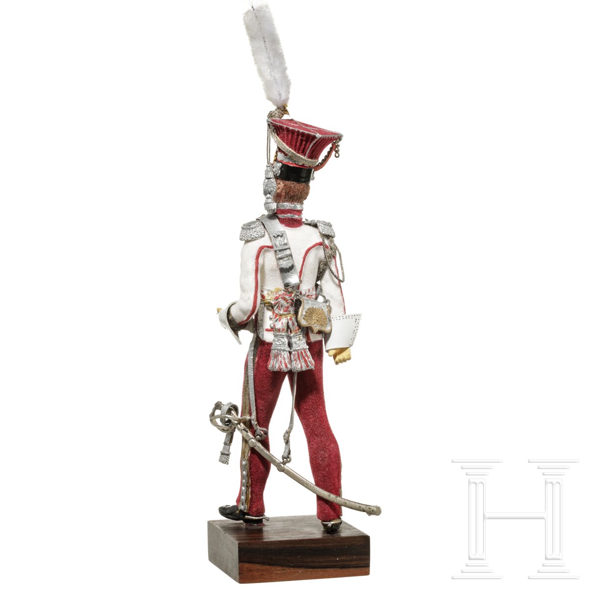 Lancier-Offizier der Garde um 1810 - Uniformfigur von Marcel Riffet, 20. Jhdt. - Image 3 of 5