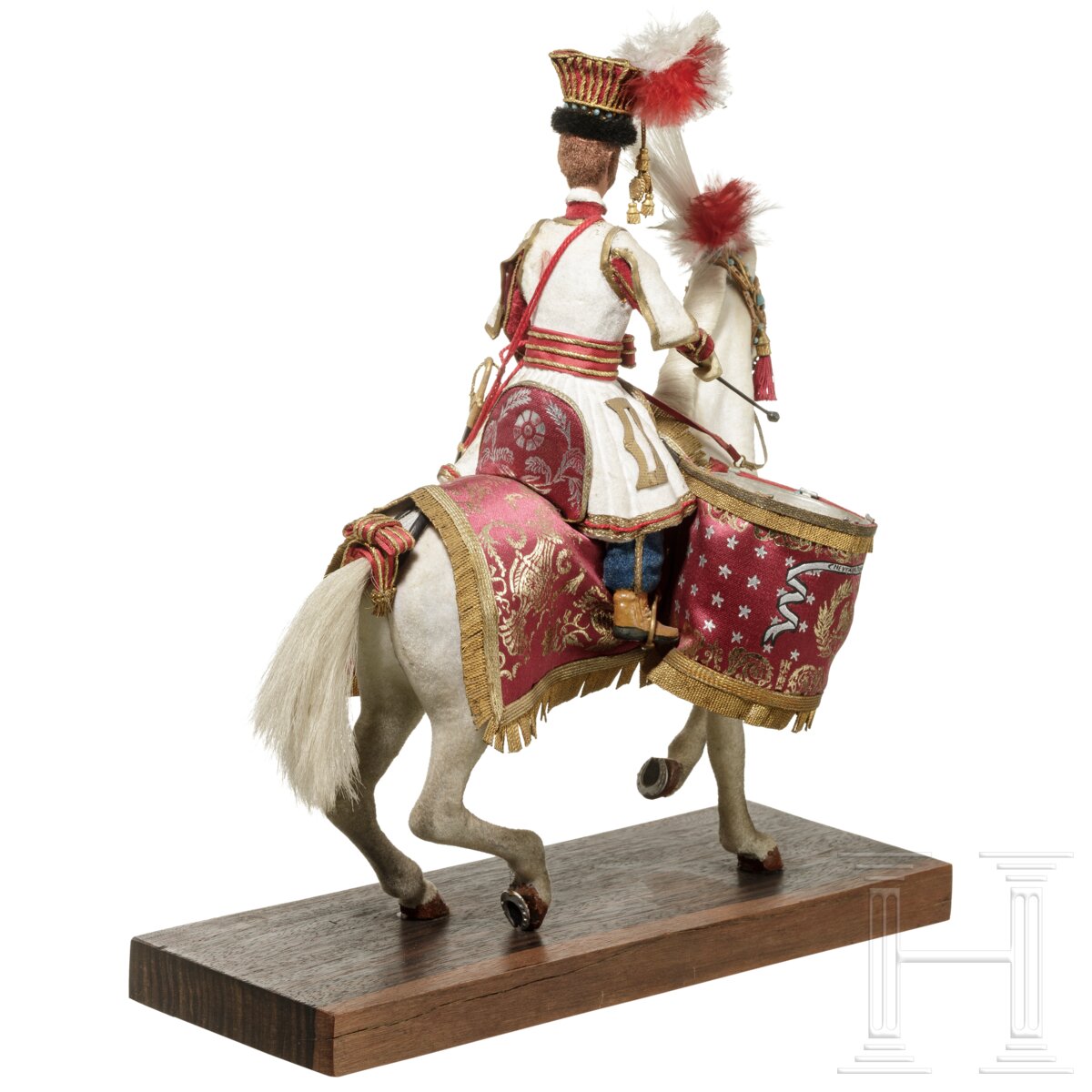 Pauker der Lanciers polonaise de la Garde um 1811 auf Pferd - Uniformfigur von Marcel Riffet, 20. Jh - Image 4 of 7