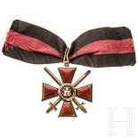 St. Wladimir-Orden - Kreuz 4. Klasse mit Schwertern, Russland, um 1910