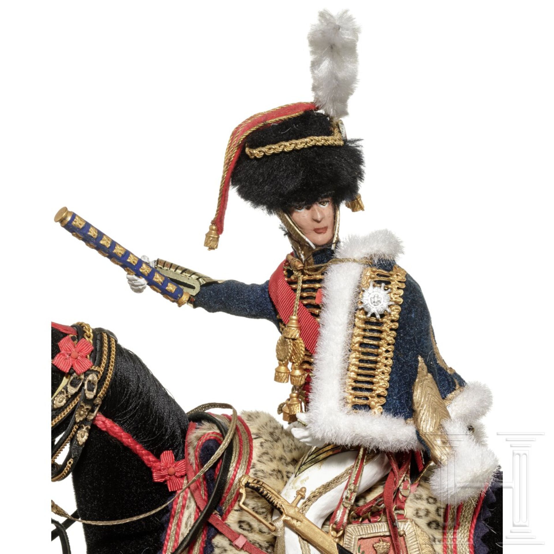 Marschall Mortier auf Pferd, um 1804 - Uniformfigur von Marcel Riffet, 20. Jhdt. - Bild 5 aus 6
