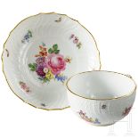 Kaiser Wilhelm II. - Meissen-Teetasse und -Untertasse aus dem Speiseservice der kaiserlichen Tafel