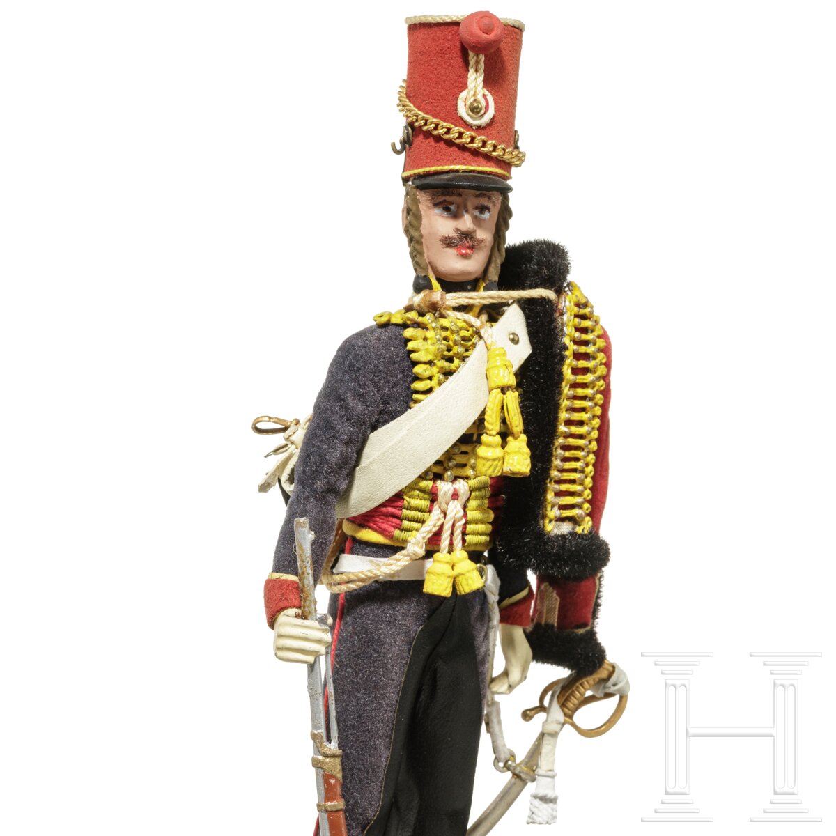 Husar um 1815 - Uniformfigur von Marcel Riffet, 20. Jhdt. - Image 6 of 6