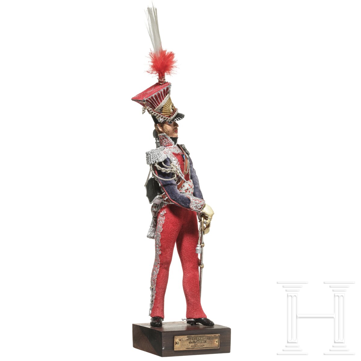 Lancier-Offizier der Garde um 1810 - Uniformfigur von Marcel Riffet, 20. Jhdt. - Image 2 of 5