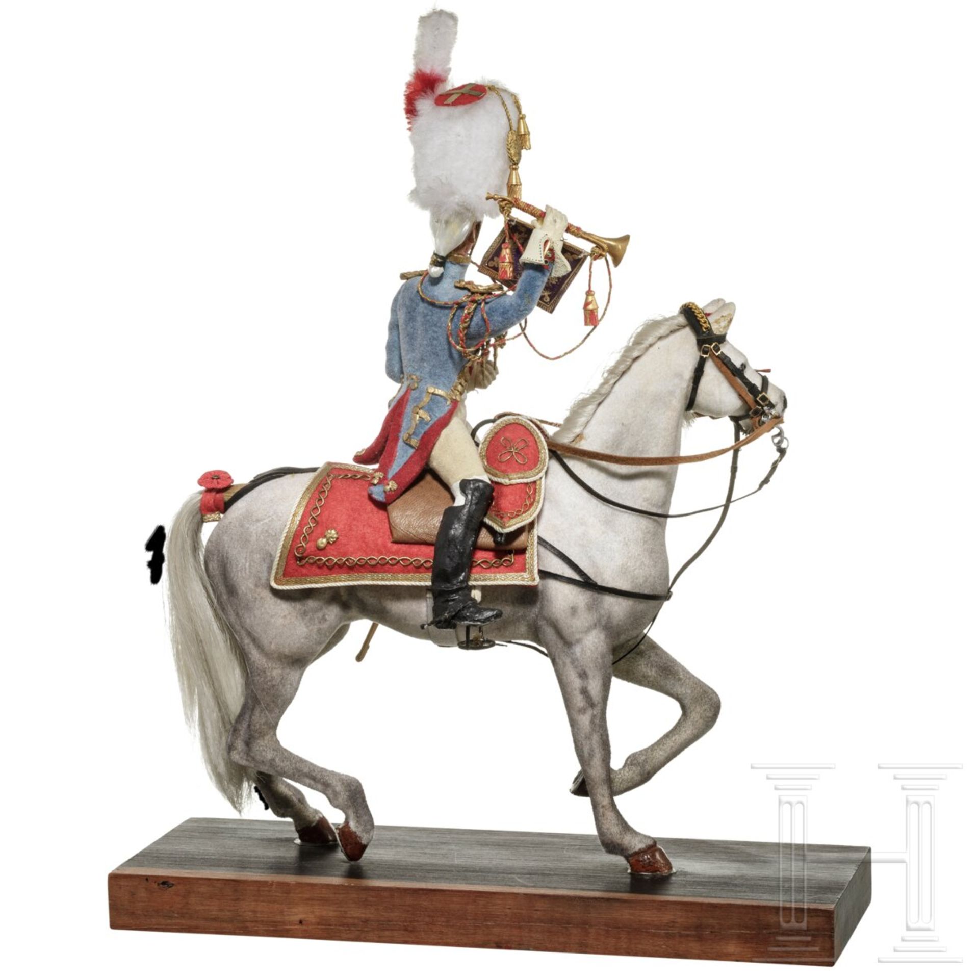 Trompeter der Grenadiers à cheval der Garde ab 1804 auf Pferd - Uniformfigur von Marcel Riffet, 20.  - Bild 3 aus 6