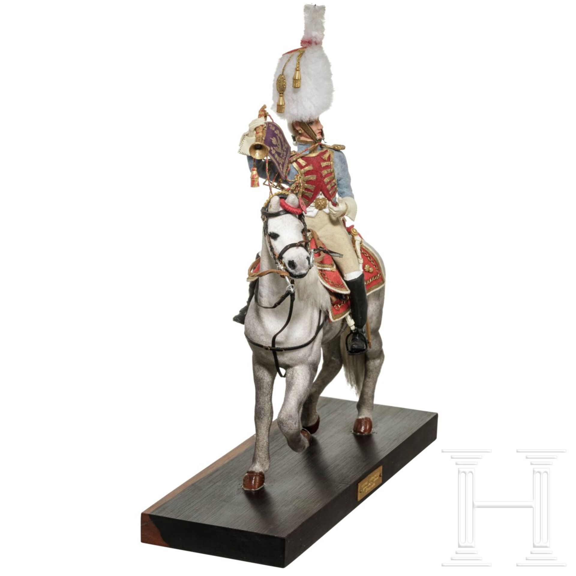 Trompeter der Grenadiers à cheval der Garde ab 1804 auf Pferd - Uniformfigur von Marcel Riffet, 20.  - Bild 4 aus 6