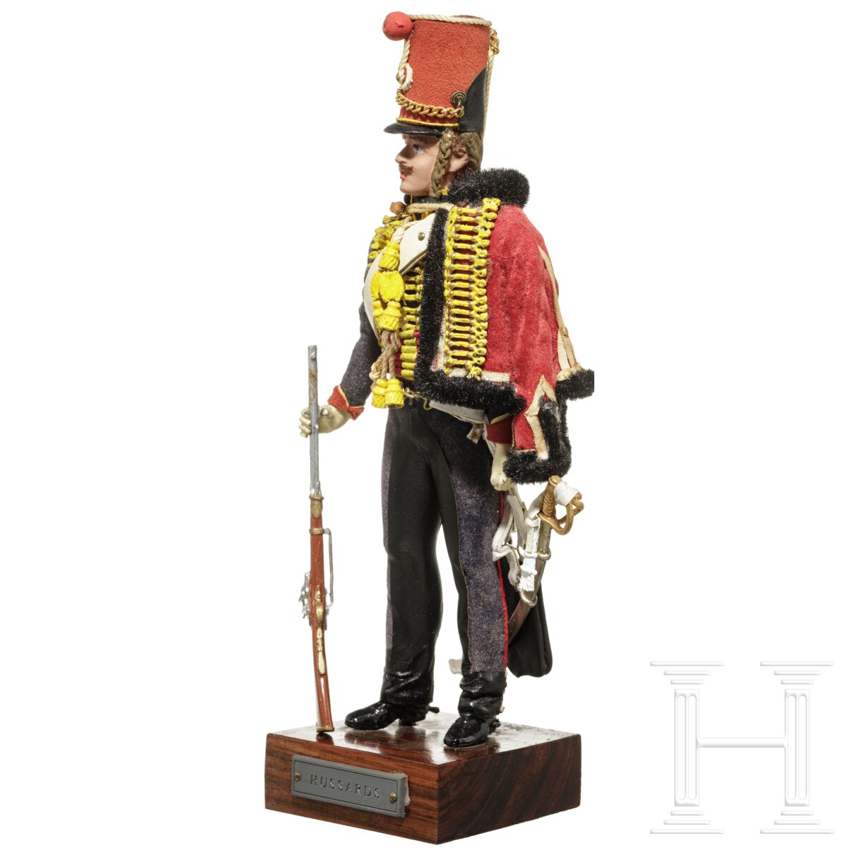 Husar um 1815 - Uniformfigur von Marcel Riffet, 20. Jhdt. - Image 3 of 6