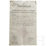 König Maximilian II. von Bayern - Autograph, datiert 17.5.1849