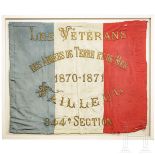 Fahne der Veteranen des Krieges 1870/71 von Bailleul, um 1900
