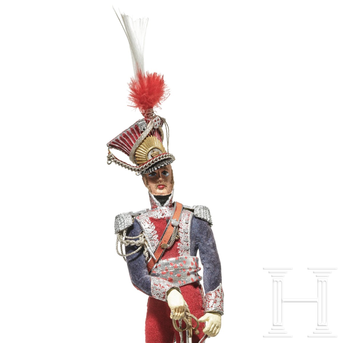 Lancier-Offizier der Garde um 1810 - Uniformfigur von Marcel Riffet, 20. Jhdt. - Image 5 of 5