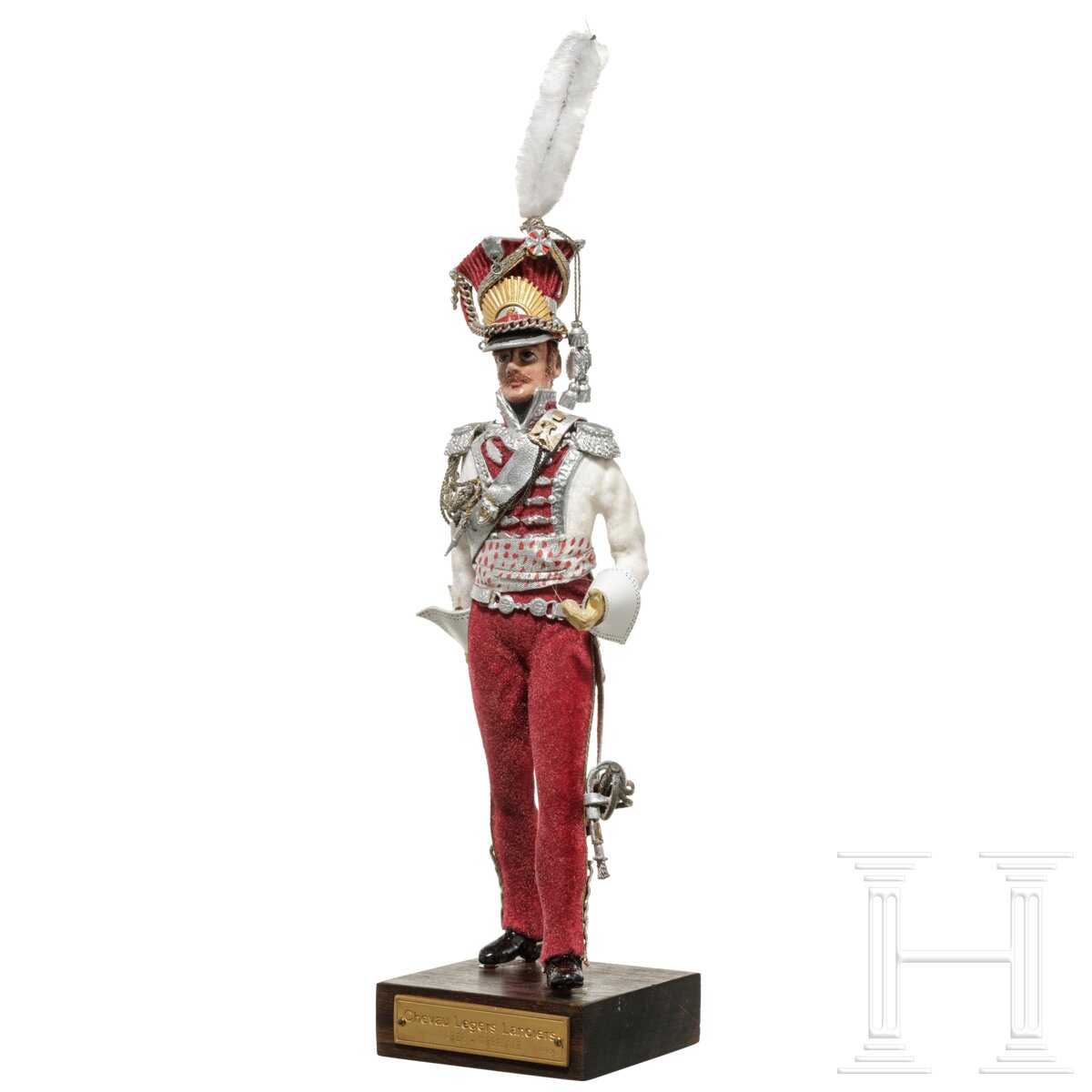 Lancier-Offizier der Garde um 1810 - Uniformfigur von Marcel Riffet, 20. Jhdt. - Image 2 of 5