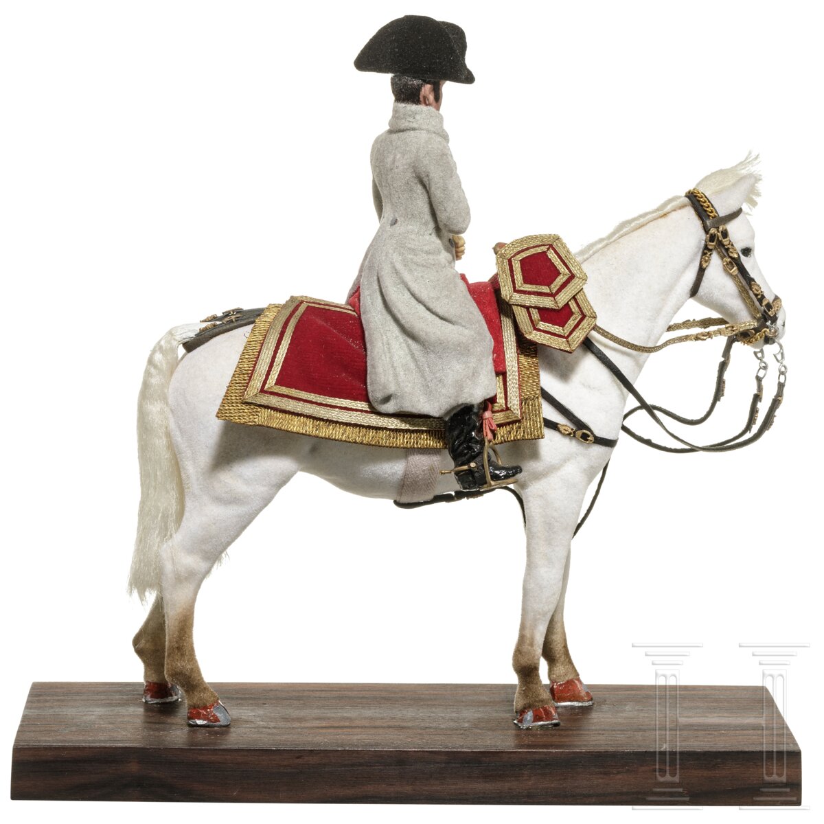 Kaiser Napoleon I. ab 1804 im Feld auf Pferd - Uniformfigur von Marcel Riffet, 20. Jhdt. - Image 3 of 6