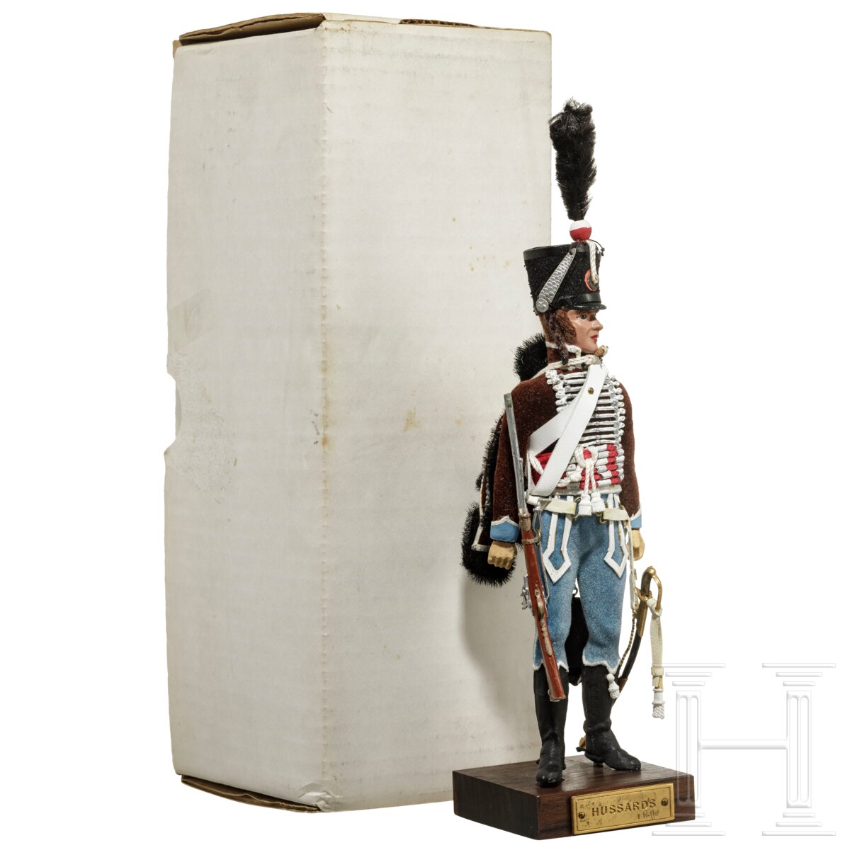 Husar um 1808 - Uniformfigur von Marcel Riffet, 20. Jhdt.