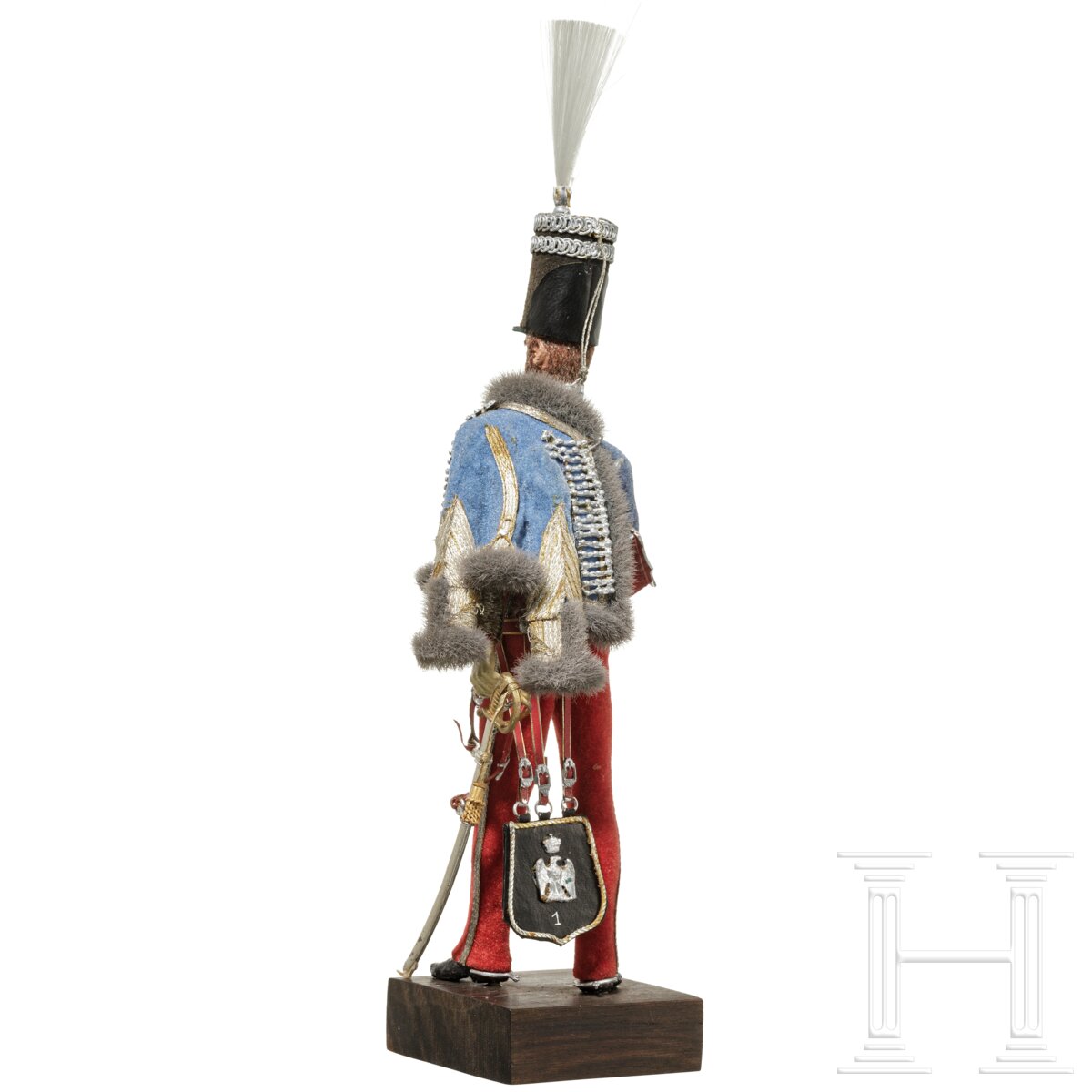 Offizier der Husaren um 1814 - Uniformfigur von Marcel Riffet, 20. Jhdt. - Image 3 of 5