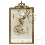 Prinz Alfons von Bayern (1862 - 1933) - Portraitfoto, Brille und Anstecknadel